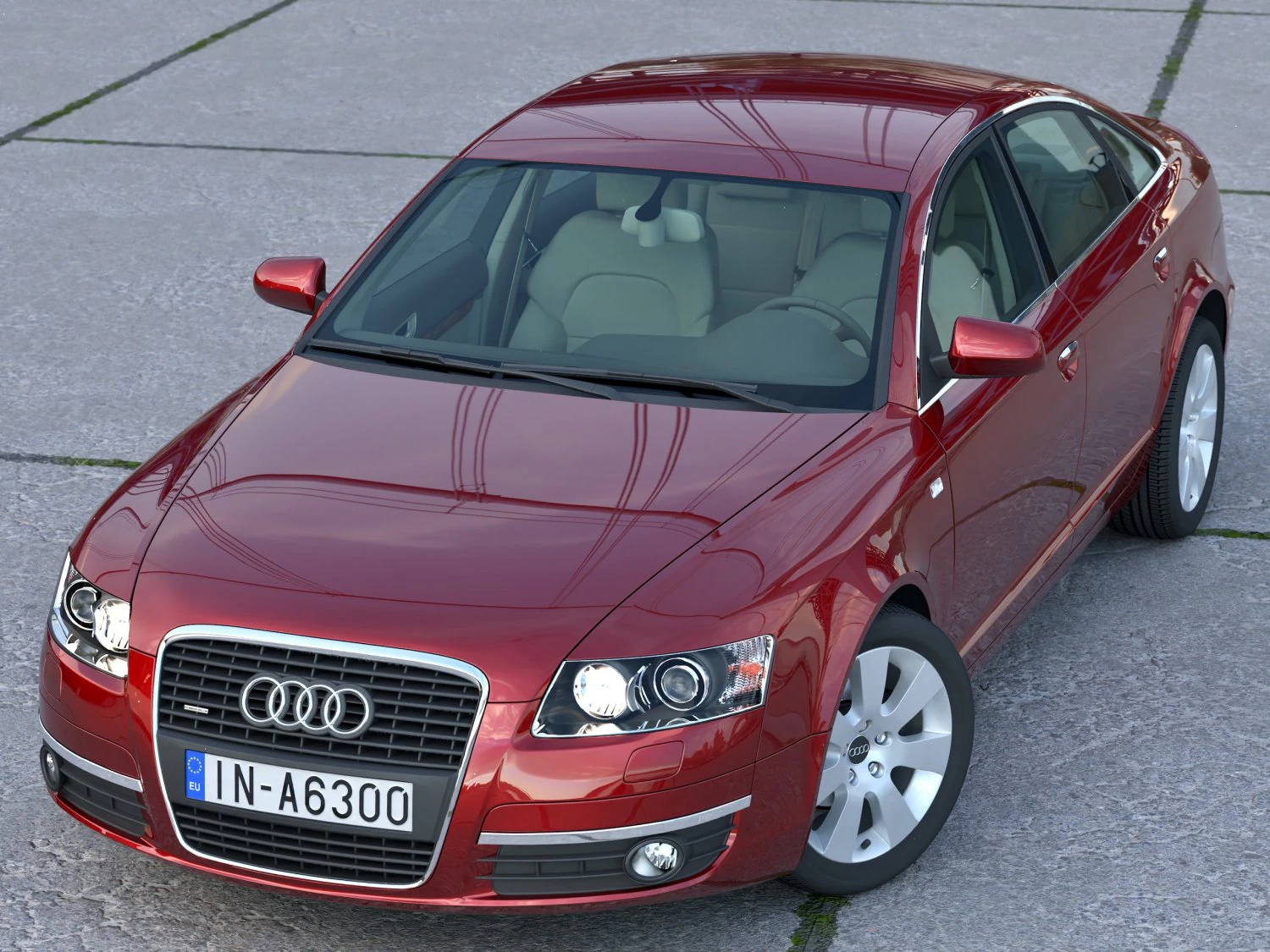 아우디 A6 2006 3D 모델 .c4d .max .obj .3ds .fbx .stl .blend 