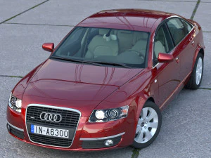 아우디 A6 2006 3D 모델