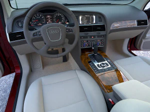 아우디 A6 2006 3D 모델