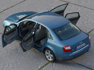 Audi A4 2003 Modèle 3D