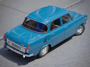 Skoda 1000MB 1965 3D Model