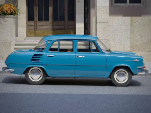 Skoda 1000MB 1965 3D Model