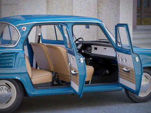 Skoda 1000MB 1965 3D Model