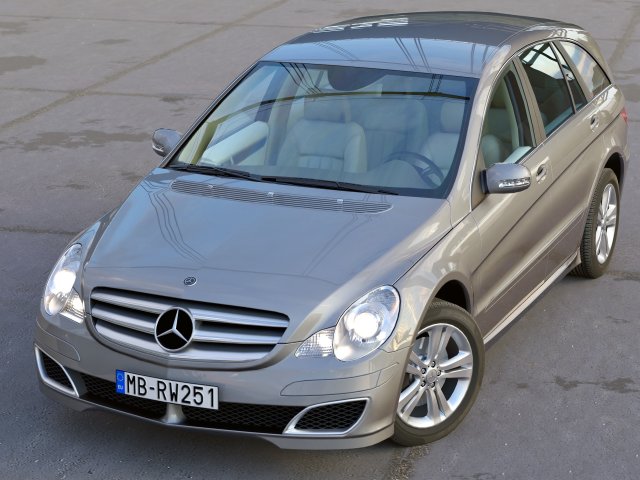 mercedes rclass 2007 3D-Modell .c4d .max .obj .3ds .fbx .stl .blend 