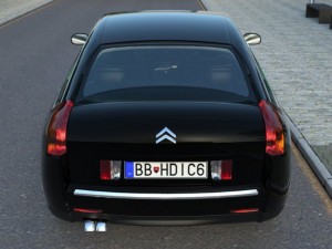 citroen c6 2007 3D Модель