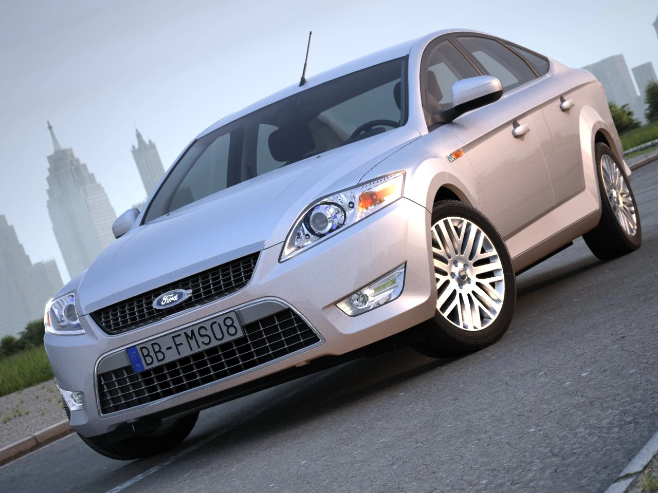 mondeo sedan 2009 3D Model .c4d .max .obj .3ds .fbx .stl .blend 