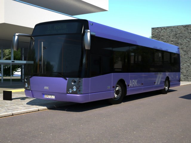 arkbus 12 suburban liner Modello 3D .c4d .max .obj .3ds .fbx .stl .blend 
