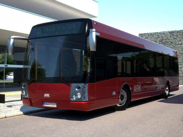 ark bus 12 city liner Modelo 3D .c4d .max .obj .3ds .fbx .stl .blend 
