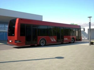 ark bus 12 city liner 3D Model