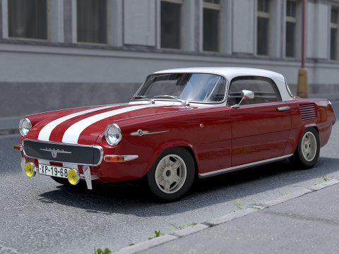 Xpider Coupe 1968 3D Model