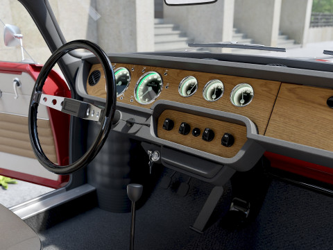 Xpider Coupe 1968 3D Model