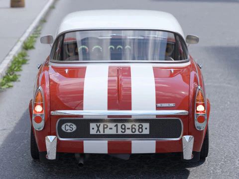 Xpider Coupe 1968 3D Model