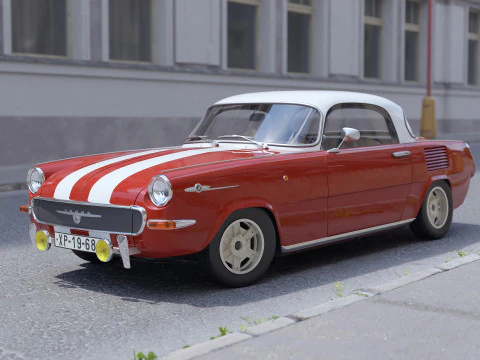 Xpider Coupe 1968 3D Model