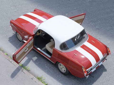Xpider Coupe 1968 3D Model