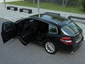 renault laguna grandtour 2008 3D Модель
