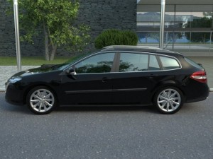 renault laguna grandtour 2008 3D Модель