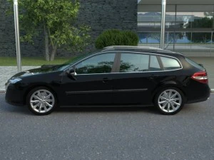 renault laguna grandtour 2008 3D Model