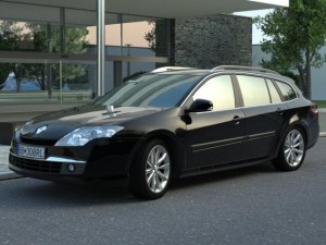 renault laguna grandtour 2008 3D Модель