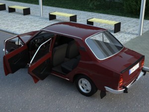 skoda 120 ls 1977 3D Модель