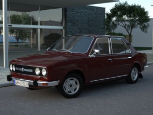 skoda 120 ls 1977 3D Модель