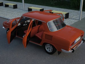 skoda 100 l 1970 3D Model