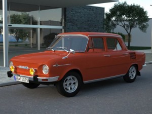 skoda 100 l 1970 3D Model