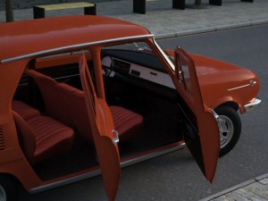 skoda 100 l 1970 3D Model