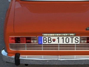 skoda 100 l 1970 3D Model