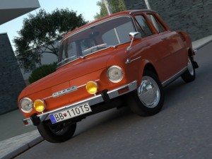 skoda 100 l 1970 3D Model