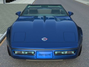 corvette convertible 1986 3Dモデル