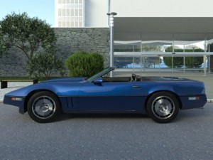 corvette convertible 1986 3Dモデル
