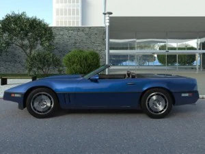 corvette convertible 1986 3D Model