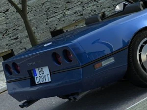 corvette convertible 1986 3D Model