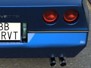 corvette convertible 1986 3D Model