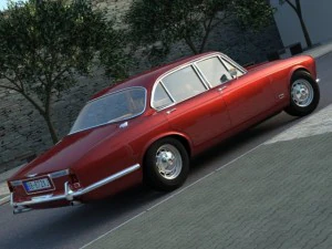 jaguar xj6 1972 3D Model