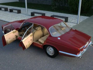 jaguar xj6 1972 3D Model