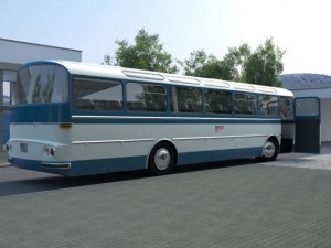 karosa sd11 1965 Modelo 3D