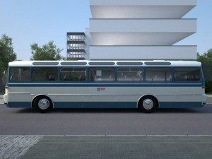 karosa sd11 1965 Modelo 3D