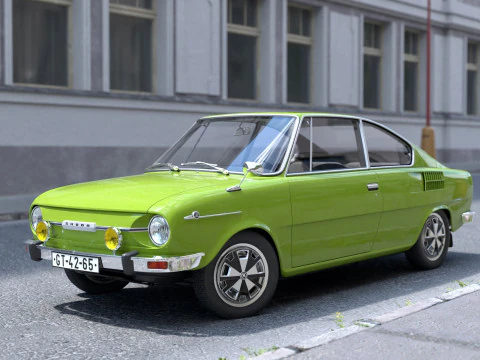 Skoda 110R 1970 3D Model