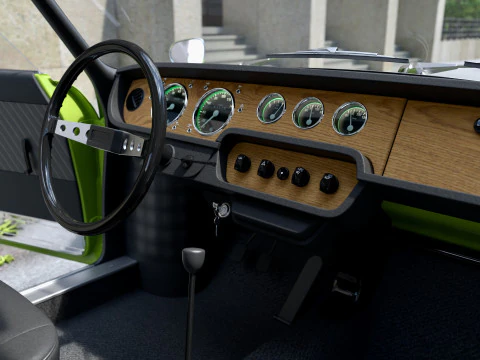 Skoda 110R 1970 3D Model