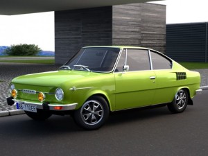 skoda 110r 1971 3D Model