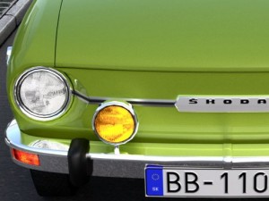 skoda 110r 1971 3D Model