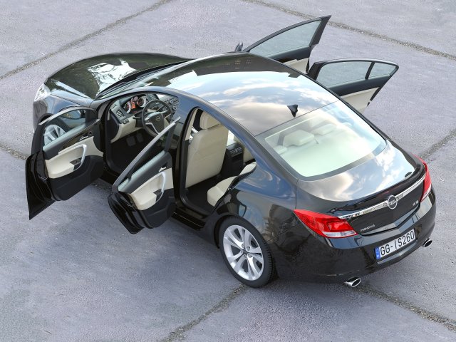 Opel Insignia 2009 3D Model in Sedan 3DExport