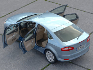 Mondeo Liftback 2009 3D-Modell