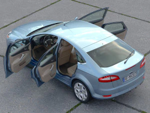 Mondeo Liftback 2009 3D Model