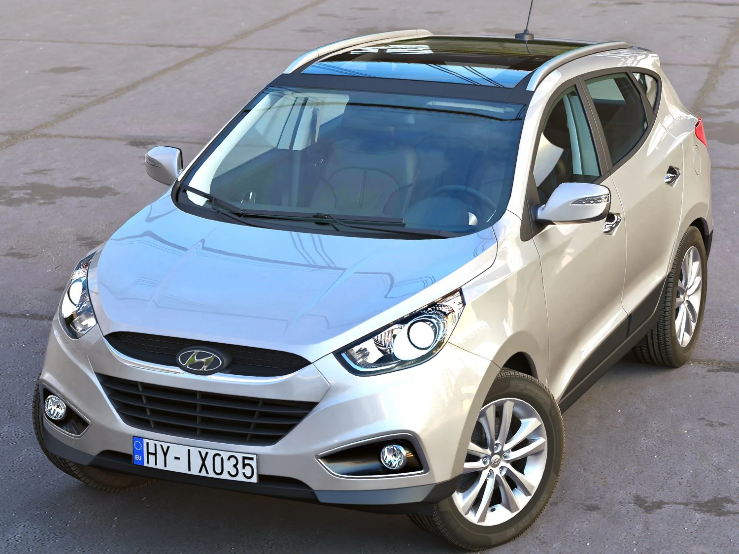 hyundai ix35 2010 3D Model .c4d .max .obj .3ds .fbx .stl .blend