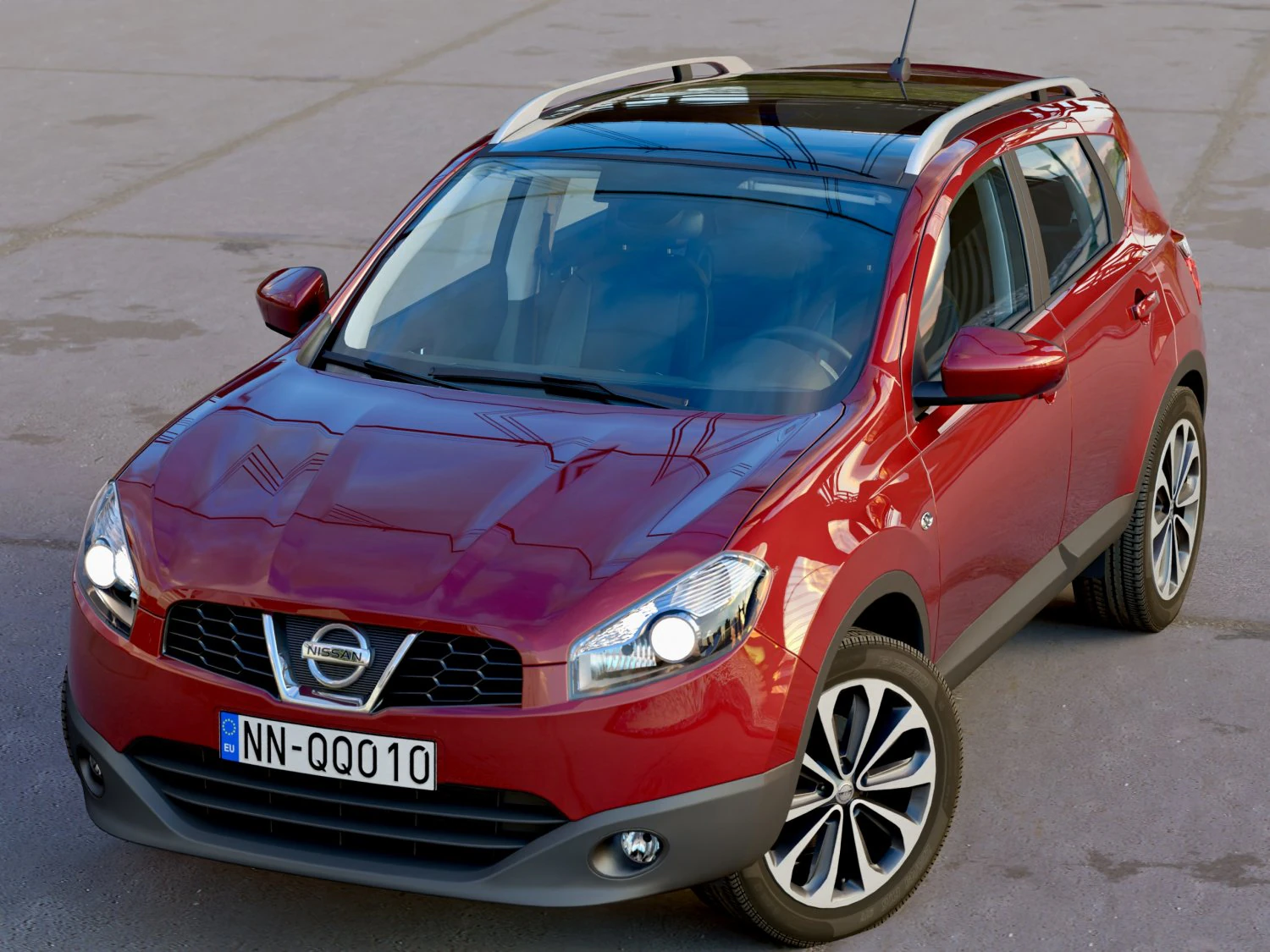 nissan qashqai 2010 3D Model .c4d .max .obj .3ds .fbx .stl .blend 