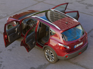 nissan qashqai 2010 3D Model