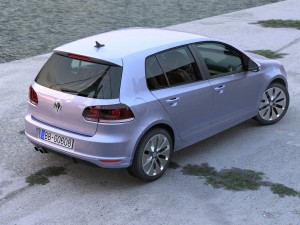 volkswagen golf 5 door 2010 3D Model