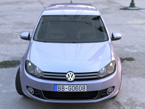 volkswagen golf 5 door 2010 3D Model